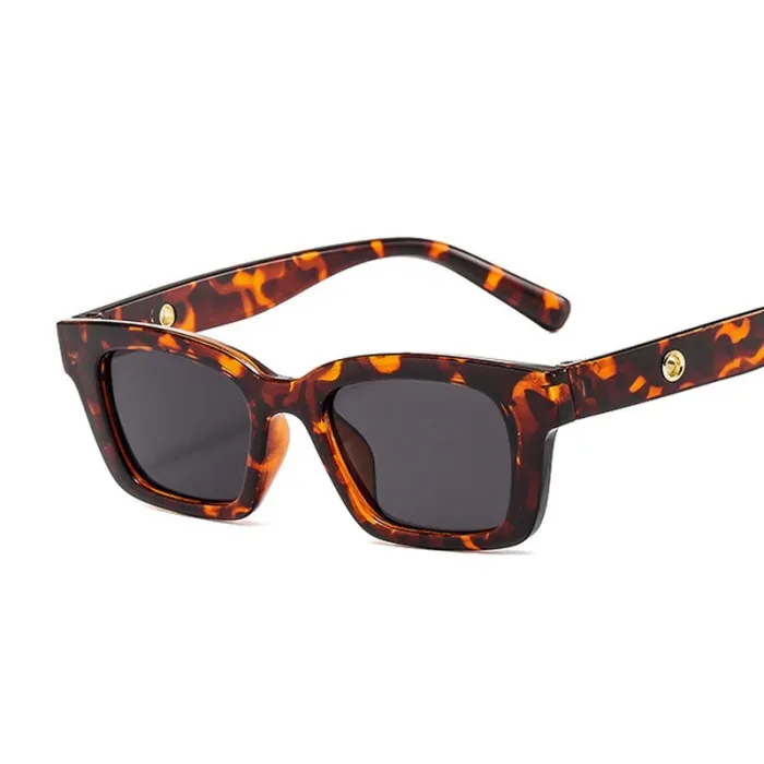 Quadratische Vintage-Sonnenbrille - Unisex