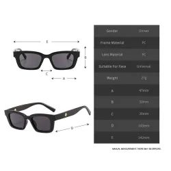 Square vintage sunglasses - unisexSunglasses