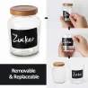 Multifunction blackboard stickers - black jar labels - reusable - waterproof - 120 piecesAdhesives & Tapes