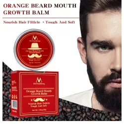 Orange Bartwuchsbalsam - Gesichtspflegecreme - 30 gr
