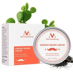 Orange Bartwuchsbalsam - Gesichtspflegecreme - 30 gr