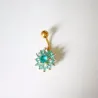 Crystal flower - belly button piercing - 316L stainless steelPiercings