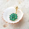 Kristallblume - Bauchnabelpiercing - Edelstahl 316L