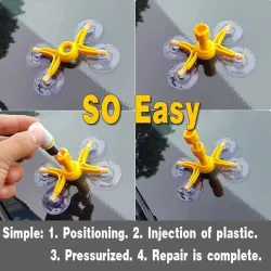 Auto-Windschutzscheiben-Reparatur - für Glaskratzer / Risse - Kit Pro