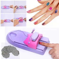 Nageldrucker - Stempel - Set mit Aufklebern