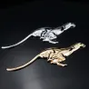 Metal leopard - emblem - car stickerStickers