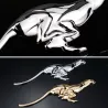 Metal leopard - emblem - car stickerStickers