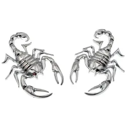 Metal scorpion - emblem - car stickerStickers