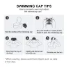 Silicone swimming cap - ears / long hair protection - waterproofSwimming