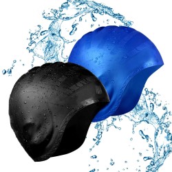 Silicone swimming cap - ears / long hair protection - waterproofSwimming