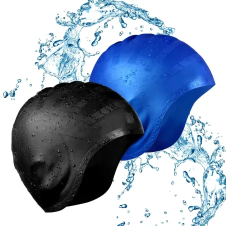 Silicone swimming cap - ears / long hair protection - waterproofSwimming