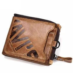 Vintage leather wallet - card / coin holder - large capacityWallets