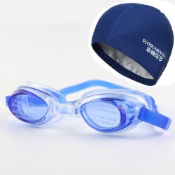 Waterproof swimming hat - goggles - setSwimming