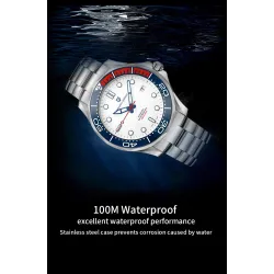 PAGANI - automatic stainless steel watch - mesh strap - waterproof - blackWatches