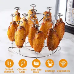 Grillrost - Braten von Fleisch/Gemüse - für Heißluftfritteuse