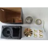 Dekorativer Kerzenhalter - drehbar - Schneeflocken - Engel - Pferde - Gold