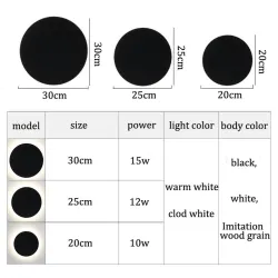 Modern Nordic style - LED light - round wall lampWall lights