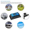 Auto solar panel charge controller - PWM controller - LCD display - dual USB - 12V - 24VSolar panel controllers