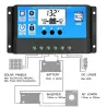 Auto-Solarpanel-Laderegler – PWM-Controller – LCD-Display – Dual-USB – 12 V – 24 V