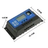Auto-Solarpanel-Laderegler – PWM-Controller – LCD-Display – Dual-USB – 12 V – 24 V