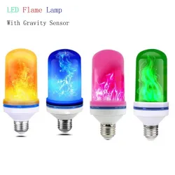 LED-Flammenlampe - mit Schwerkraftsensor - 4 Modi - E27 - 5 W