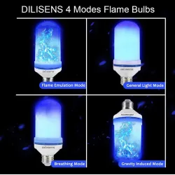 LED-Flammenlampe - mit Schwerkraftsensor - 4 Modi - E27 - 5 W