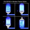 LED-Flammenlampe - mit Schwerkraftsensor - 4 Modi - E27 - 5 W