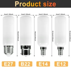 LED-Flammenlampe - Glühlampe mit Feuereffekt - 3 Modi - 5 W - E27 - E12 - E14 - B22