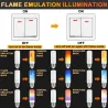 LED-Flammenlampe - Glühlampe mit Feuereffekt - 3 Modi - 5 W - E27 - E12 - E14 - B22