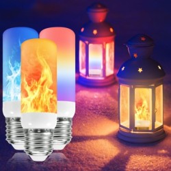 LED-Flammenlampe - Glühlampe mit Feuereffekt - 3 Modi - 5 W - E27 - E12 - E14 - B22