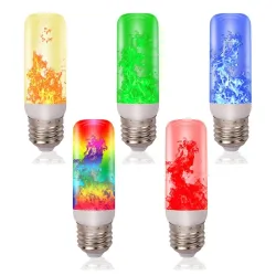 LED-Feuereffektlampe - flackernde Flamme - 4 Modi - 3 W - E27
