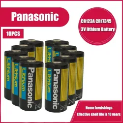 Panasonic - Lithiumbatterie - CR123A - 1400 mAh - 3V - 10 Stück