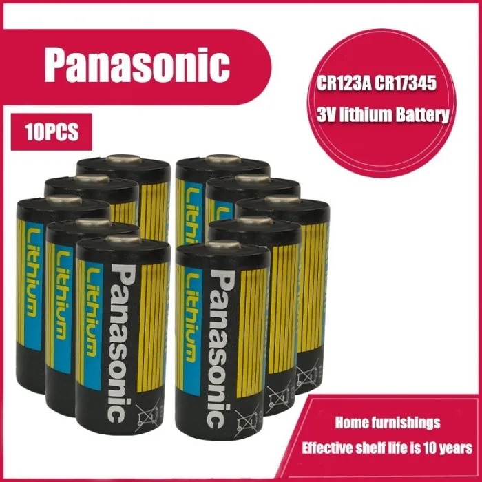 Panasonic - Lithiumbatterie - CR123A - 1400 mAh - 3V - 10 Stück