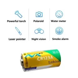 Original-Lithiumbatterie - CR123A - 1600 mAh - 20 Stück
