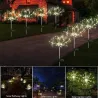 LED Feuerwerk - Solar Gartenlampe - Wasserdicht