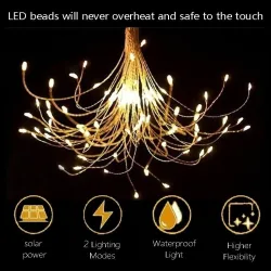 LED Feuerwerk - Solar Gartenlampe - Wasserdicht