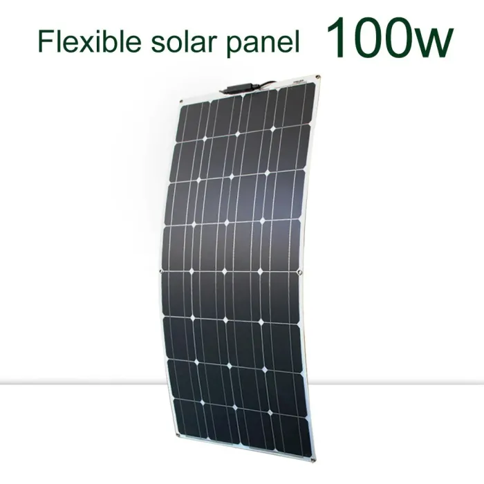 Solar panel kit - flexible - 100W / 200W / 300W - 12V / 24V - with PV connector - battery charger moduleSolar panels