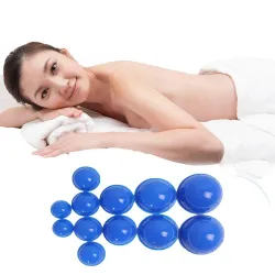 Saugnäpfe aus Silikon - Schröpfen / Massage / Anti-Cellulite-Therapie - 12 Stück