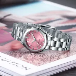 CHRONOS - Luxus-Quarzuhr aus Silber - Edelstahl