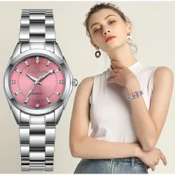 CHRONOS - Luxus-Quarzuhr aus Silber - Edelstahl