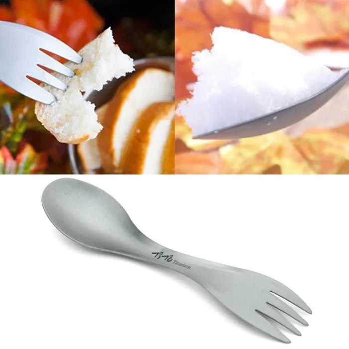2 in 1 camping cutlery - spoon / forkSurvival tools