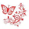 Decorative car sticker - butterfly / flowersStickers
