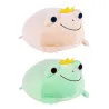 Frosch mit Krone - Plüschtier / Kissen