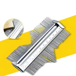 Professional contour profile gauge - template - tiling / laminate metal tool - 125mmHand tools