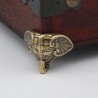 Dekorative Schutzbeine für Möbel – antiker Elefant – Vintage-Bronze – 8 Stück