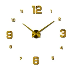 3D-Wanduhr - Acryl-DIY-Aufkleber - Spiegeleffekt