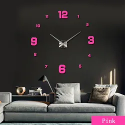 3D-Wanduhr - Acryl-DIY-Aufkleber - Spiegeleffekt