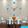 3D-Wanduhr - Acryl-DIY-Aufkleber - Spiegeleffekt