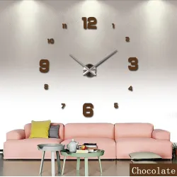 3D-Wanduhr - Acryl-DIY-Aufkleber - Spiegeleffekt