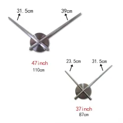 3D-Wanduhr - Acryl-DIY-Aufkleber - Spiegeleffekt